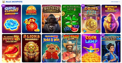 Posido Jackpot Spiele – Top Automatenspiele mit Hold & Win Features. Auswahl an Jackpot-Slots auf Posido, darunter Charge the Clovers